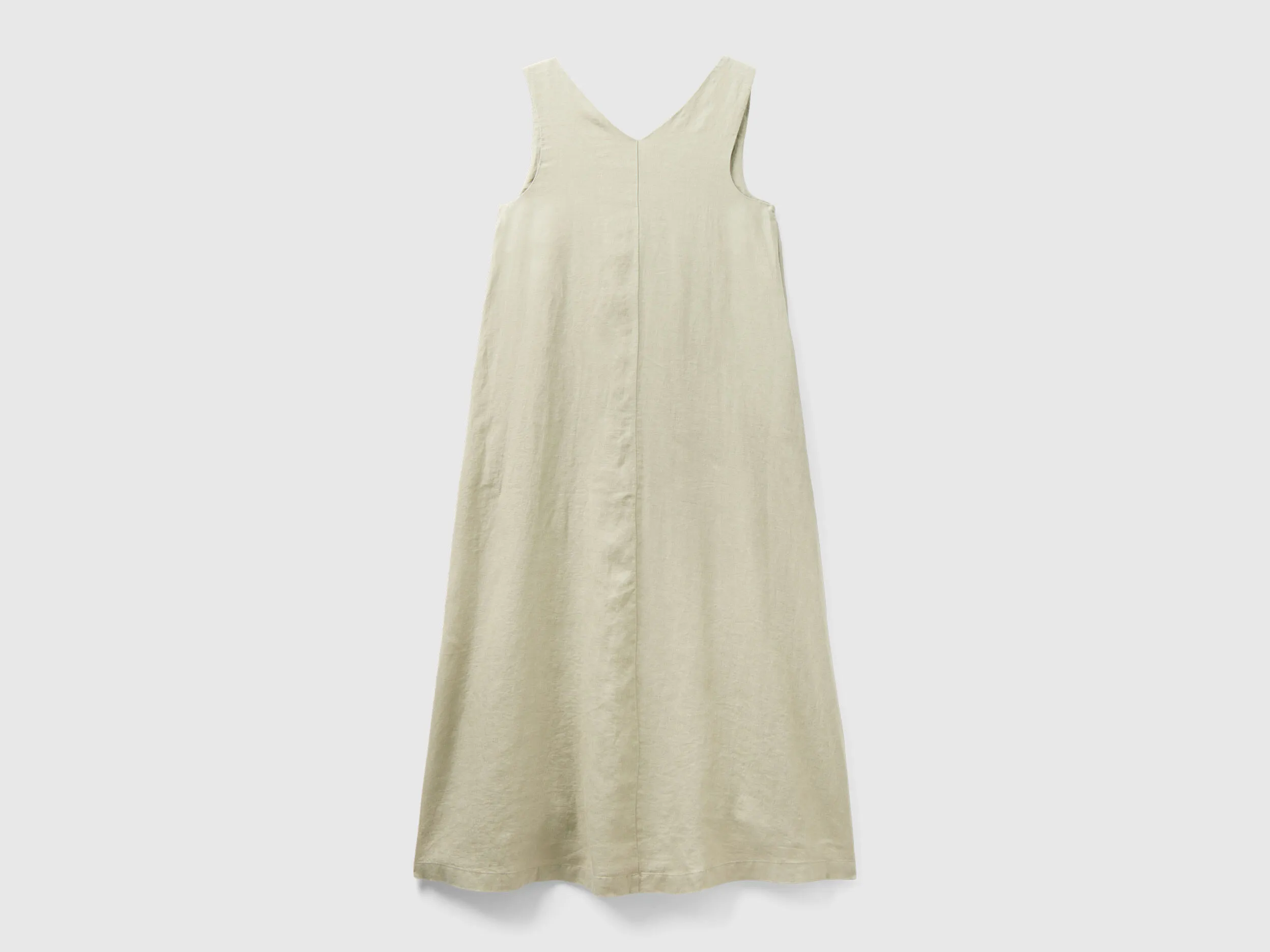 Vestido sin mangas de lino puro
