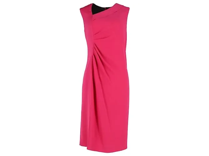 Vestido sin mangas fruncido Joseph en acetato rosa 