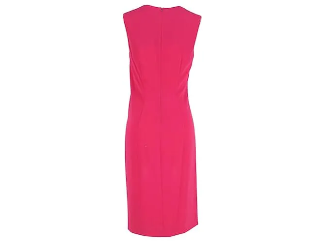Vestido sin mangas fruncido Joseph en acetato rosa 