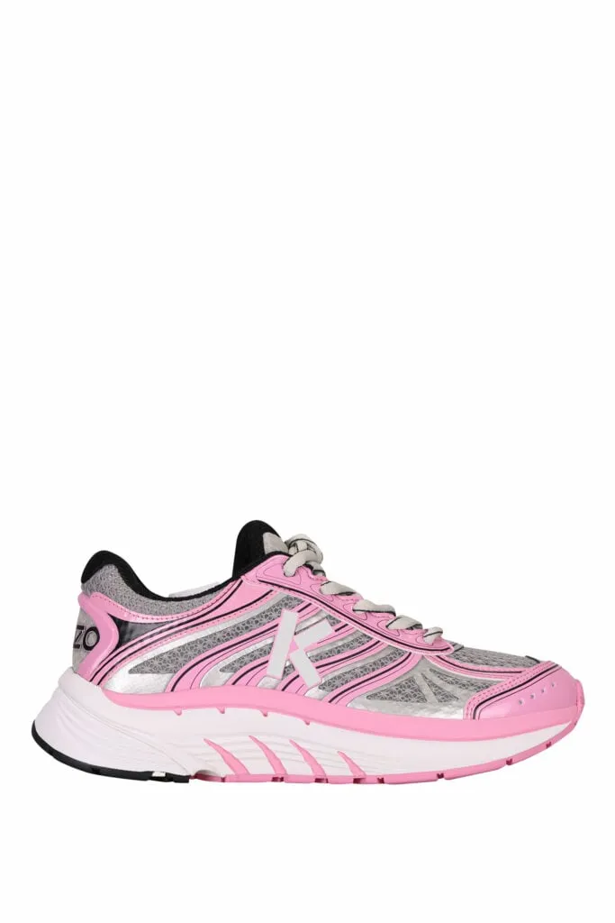 Zapatillas grises con rosa 