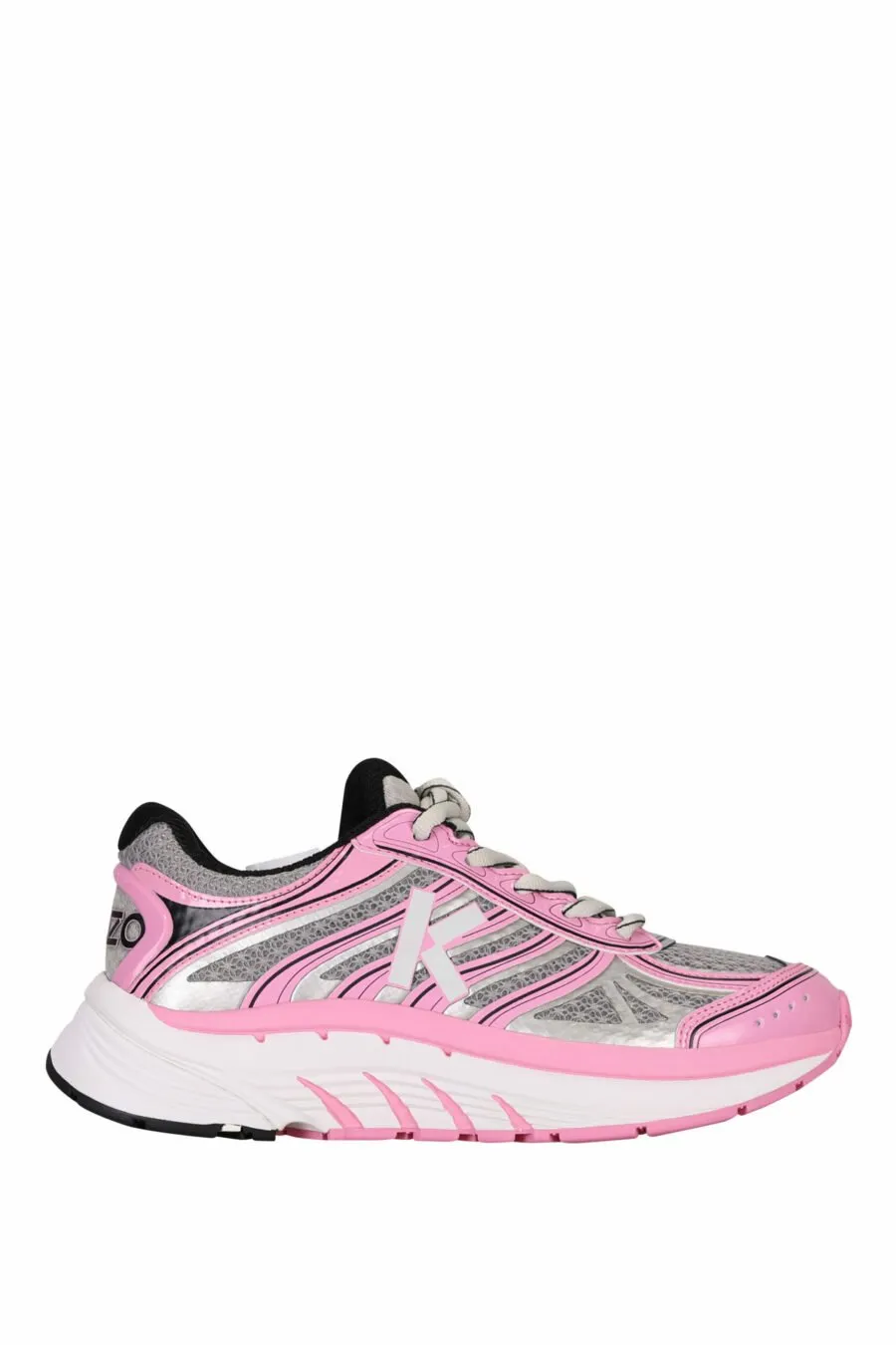 Zapatillas grises con rosa 