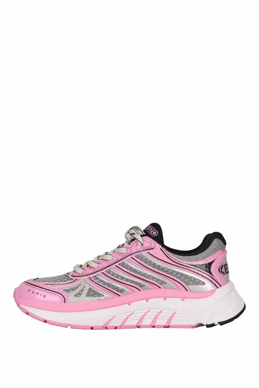 Zapatillas grises con rosa 