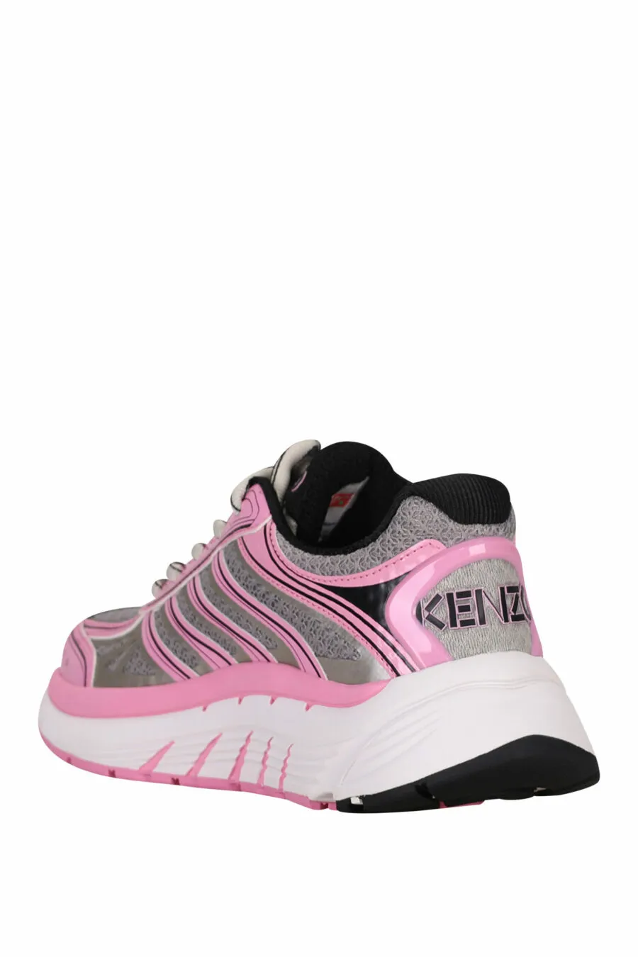 Zapatillas grises con rosa 