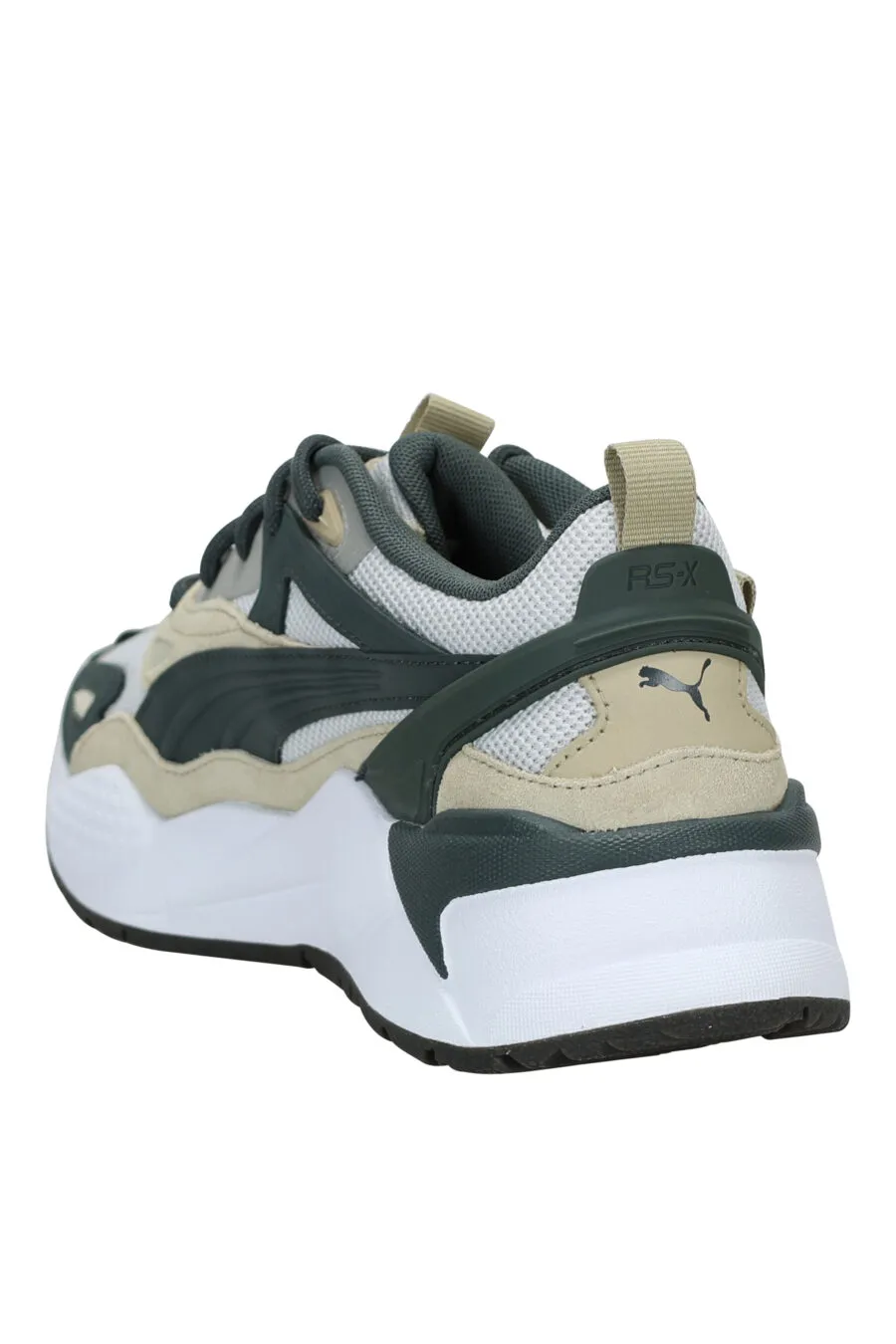 ZAPATILLAS GRISES CON VERDE 