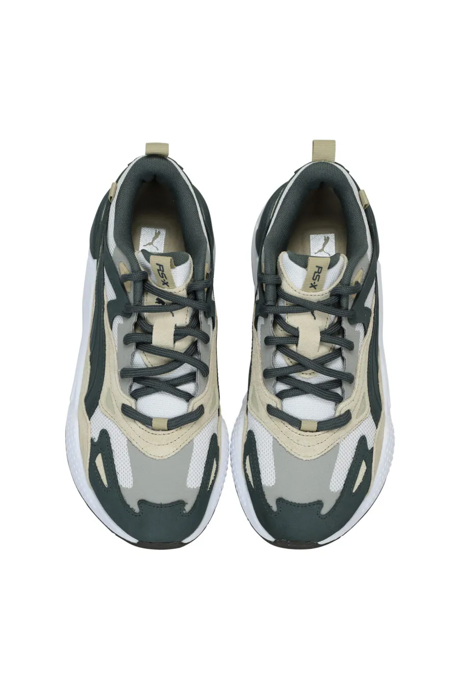 ZAPATILLAS GRISES CON VERDE 