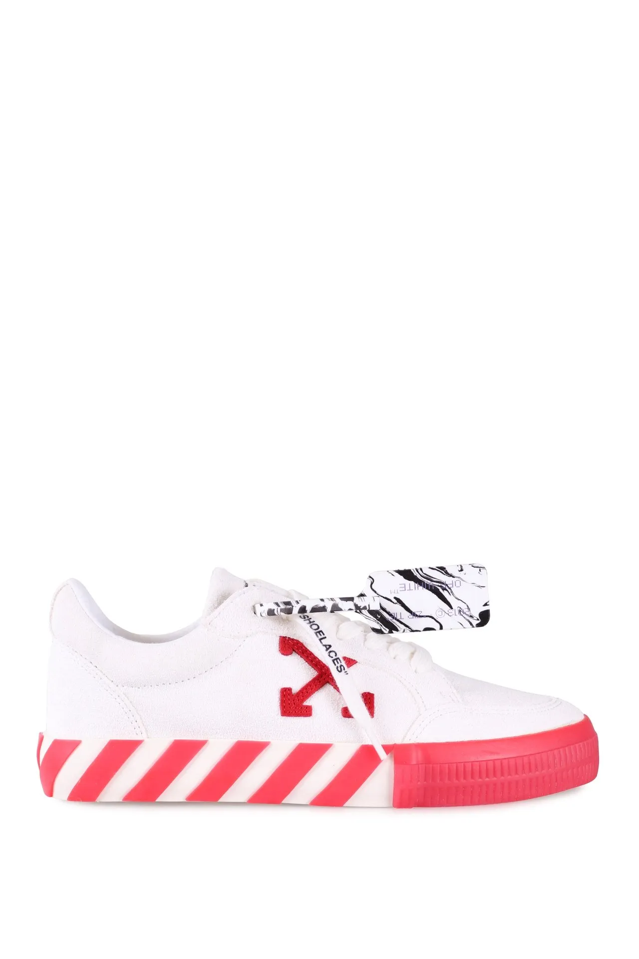 ZAPATILLAS OFFWHITE BLANCAS CON ROJO