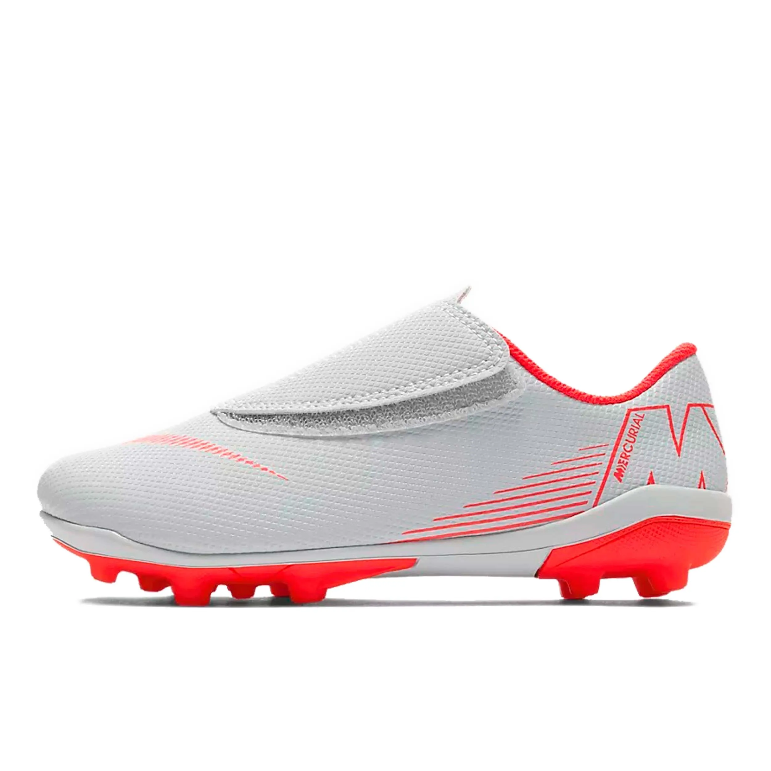 Zapatos Fútbol Niño Nike Mercurial Vapor 12 Club FG/MG Blanco
