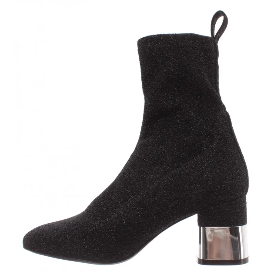 Zapatos Mujer Botines LOVE MOSCHINO Talon 70 Lurex Stretch Negro