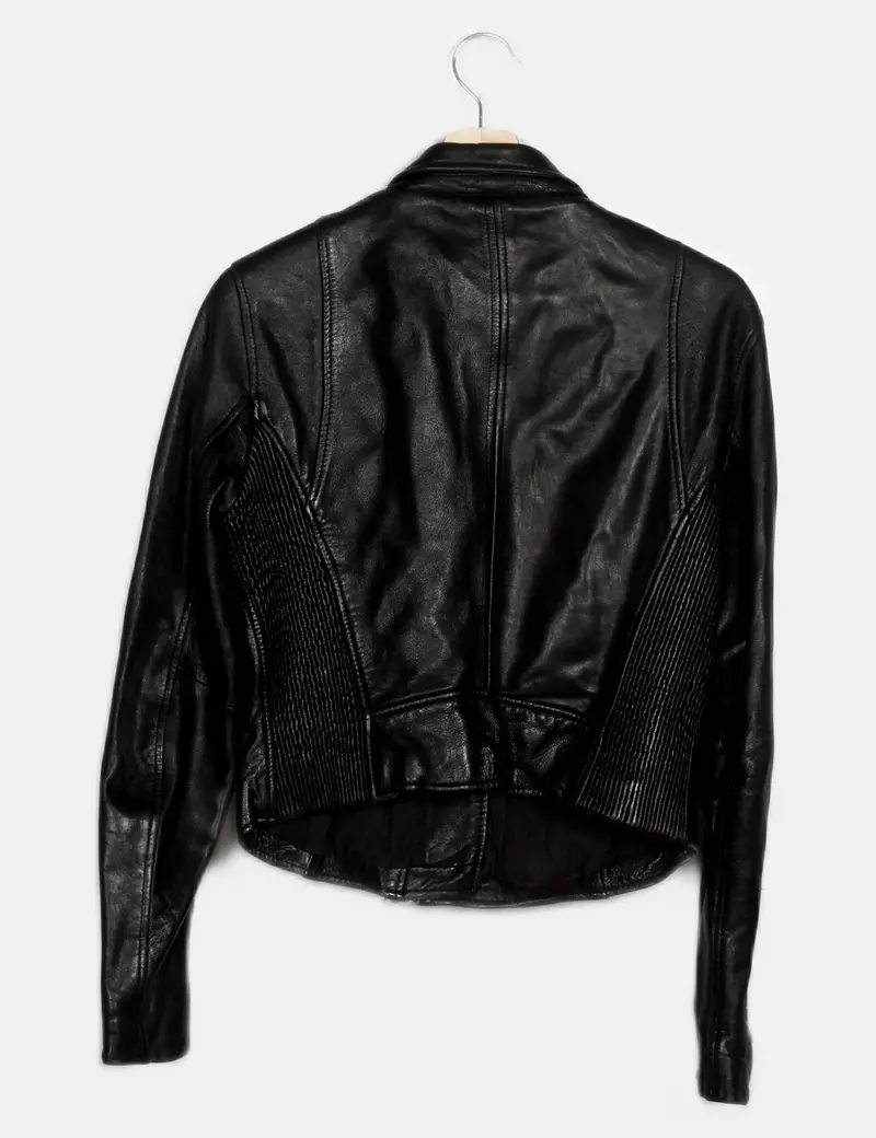 Zara Chaqueta biker Piel