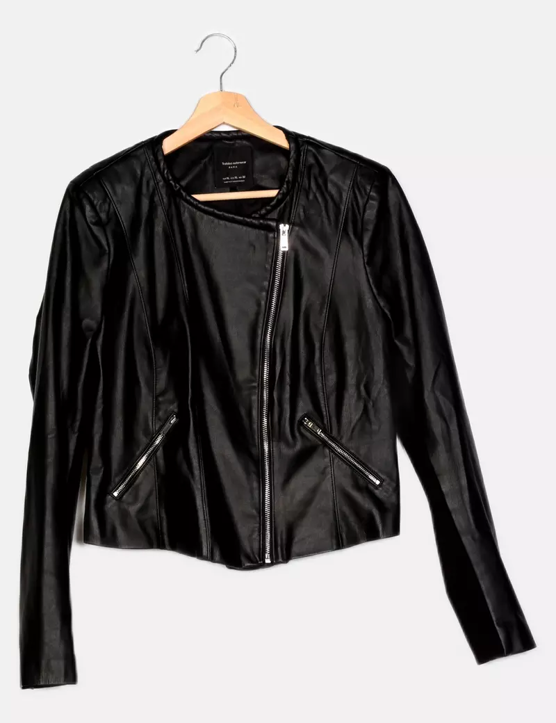 Zara Chaqueta fina Polipiel