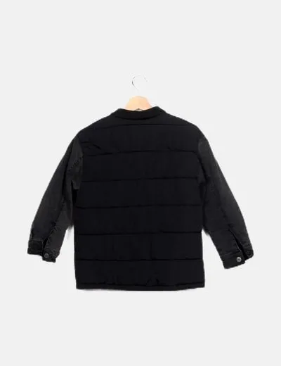 Zara Chaqueta negra combinada