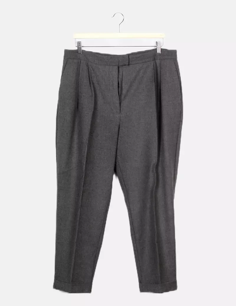Zara Pantalón gris casual